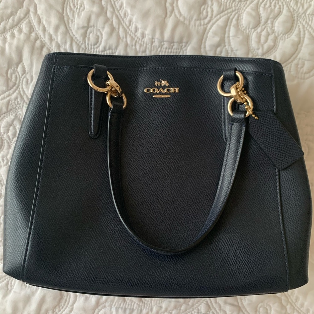 Navy blue coach crossbody